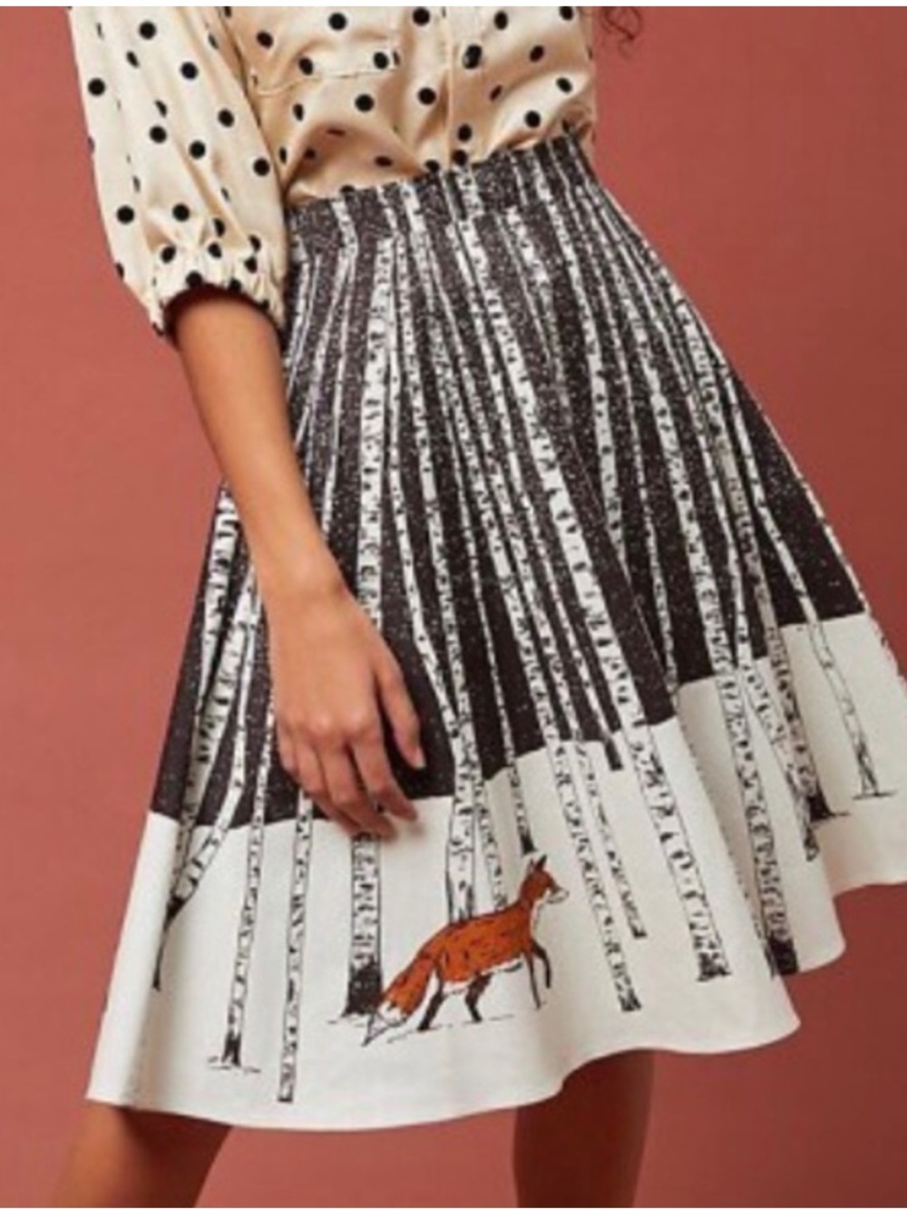 Corey Lynn Calter Anthropologie Winter Fox Skirt
